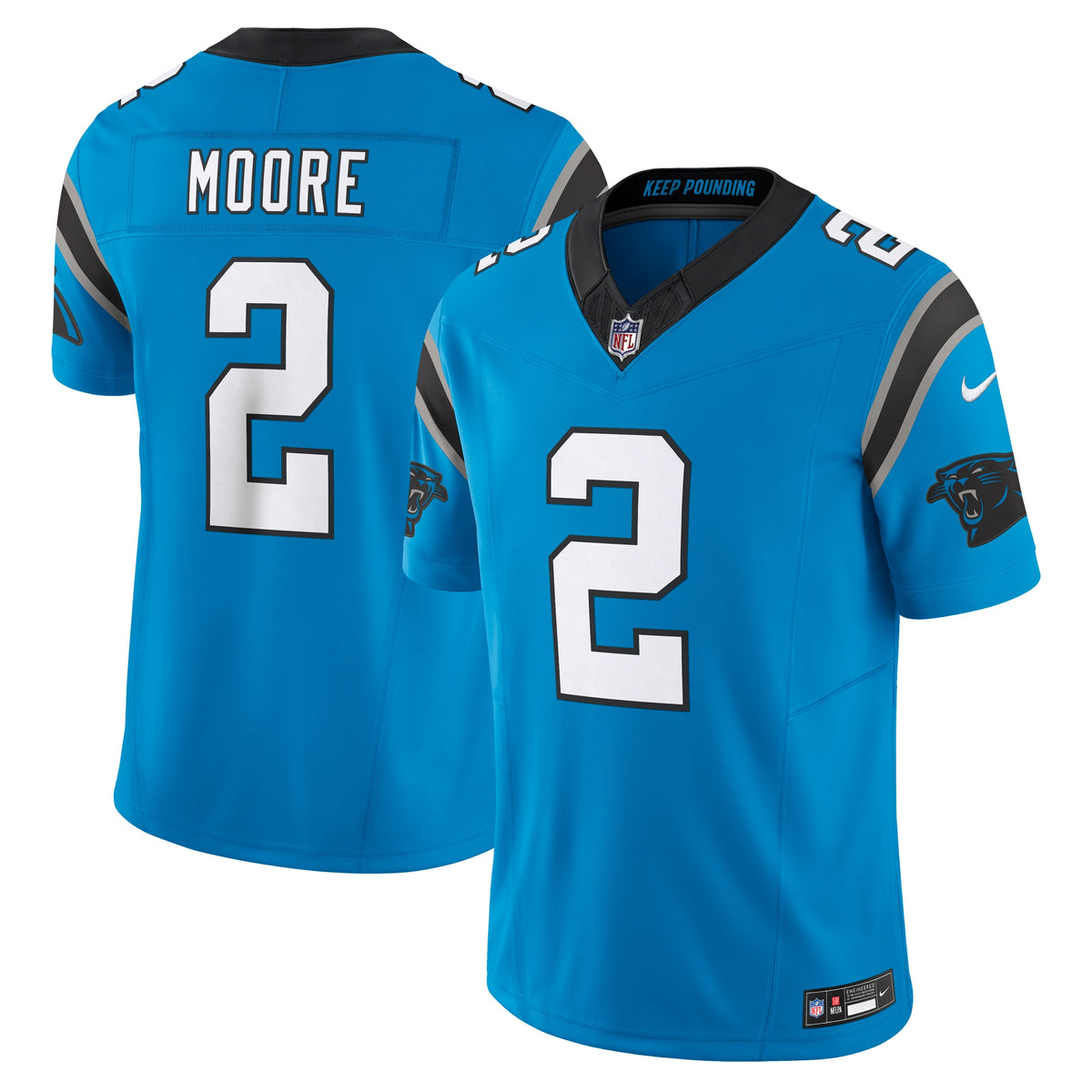 D.J. Moore Carolina Panthers Nike Vapor F.U.S.E. Limited Jersey   Blue