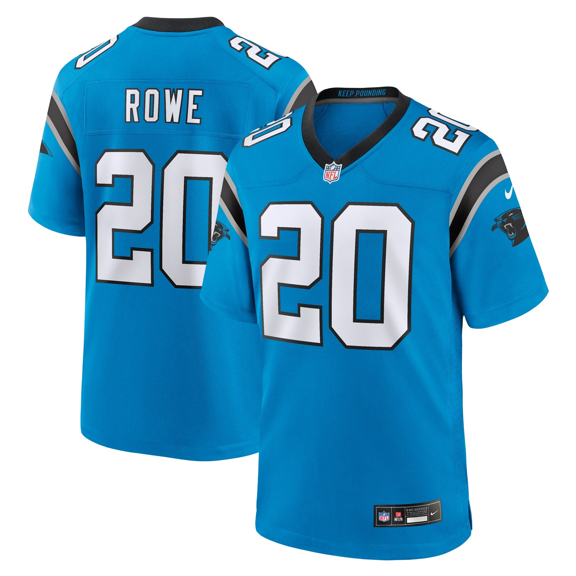 Eric Rowe Carolina Panthers Nike Alternate Game Jersey   Blue