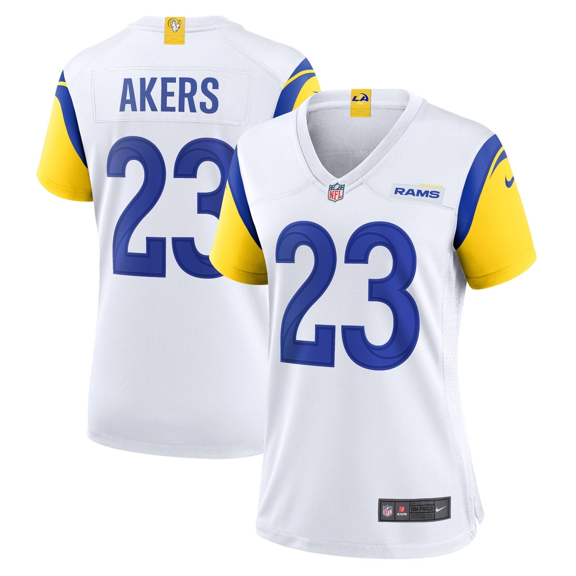 Women s Nike Cam Akers White Los Angeles Rams Game Jersey
