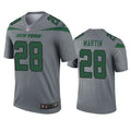 Men s New York Jets Curtis Martin Inverted Legend Jersey   Gray