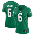 Women s Nike DeVonta Smith Kelly Green Philadelphia Eagles Alternate Player Game Jersey
