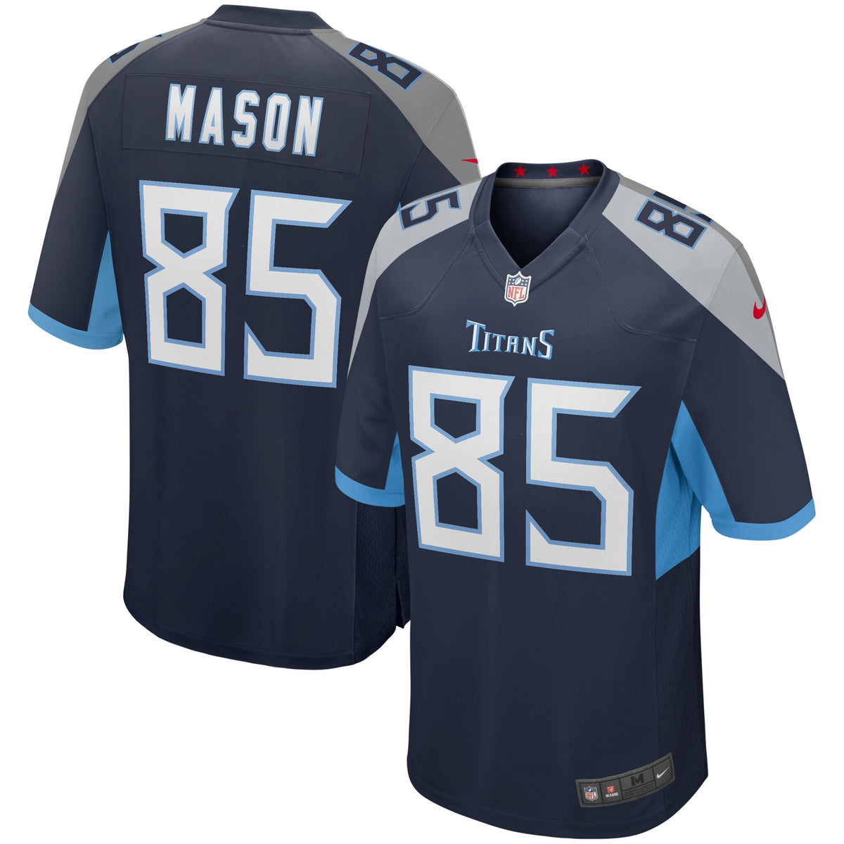 Derrick Mason Tennessee Titans Nike Game Retired Player Jersey   Navy