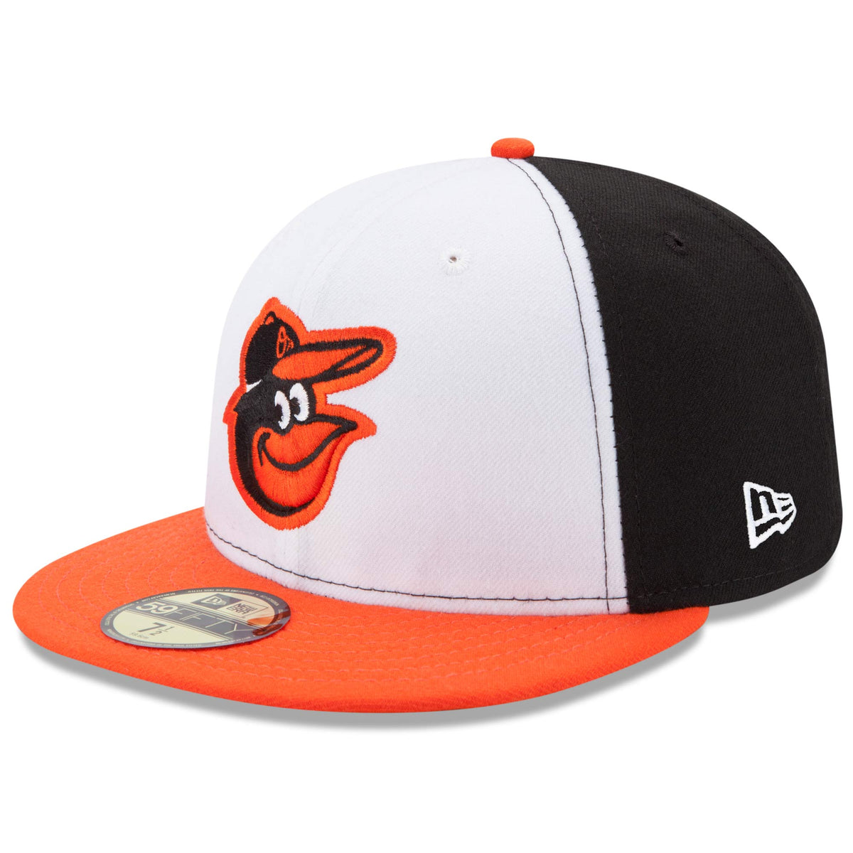 Baltimore Orioles New Era Home Authentic Collection On-Field 59FIFTY Fitted Hat - White/Orange
