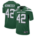 Men s Nike Thomas Hennessy Gotham Green New York Jets Game Jersey