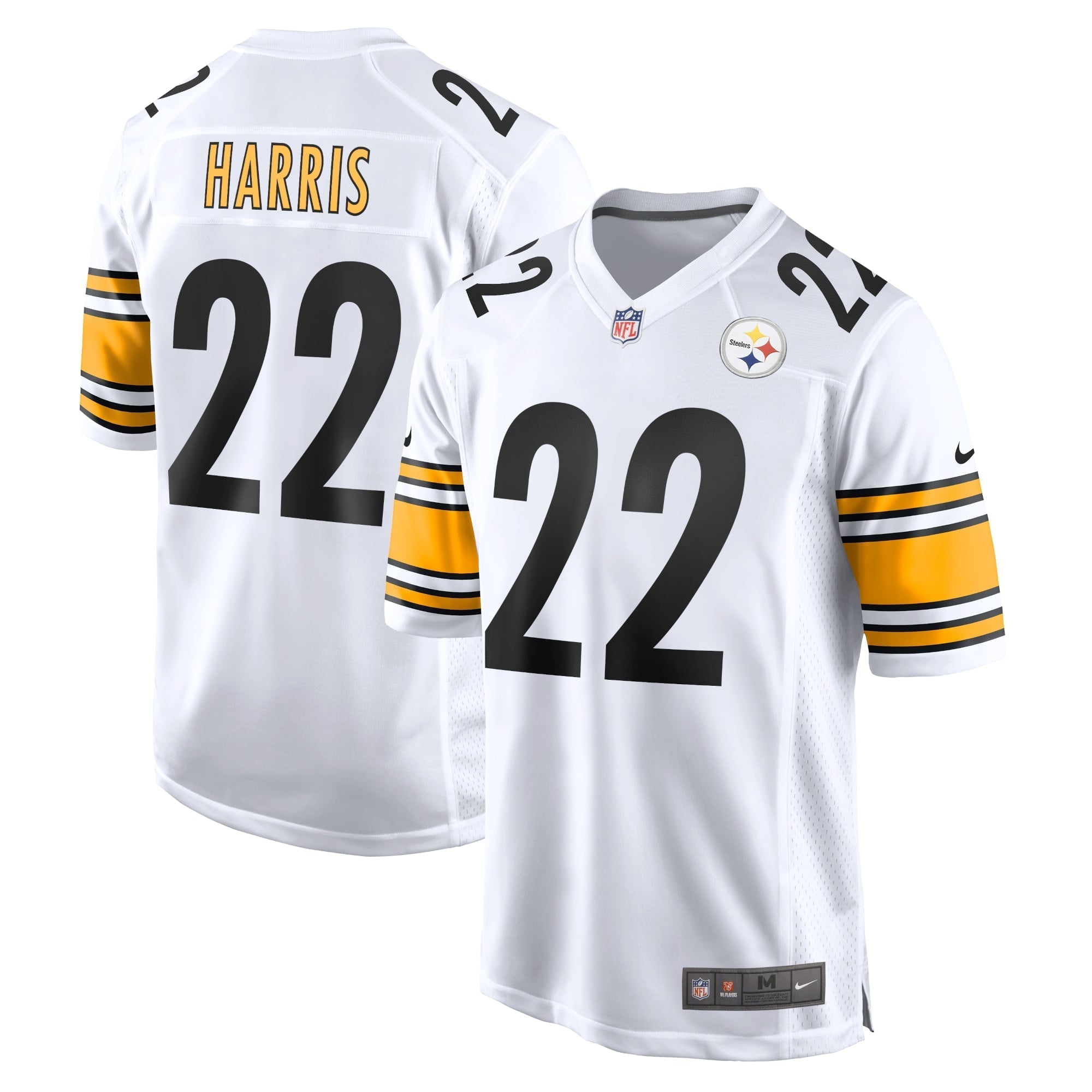 Men s Nike Najee Harris White Pittsburgh Steelers Game Jersey
