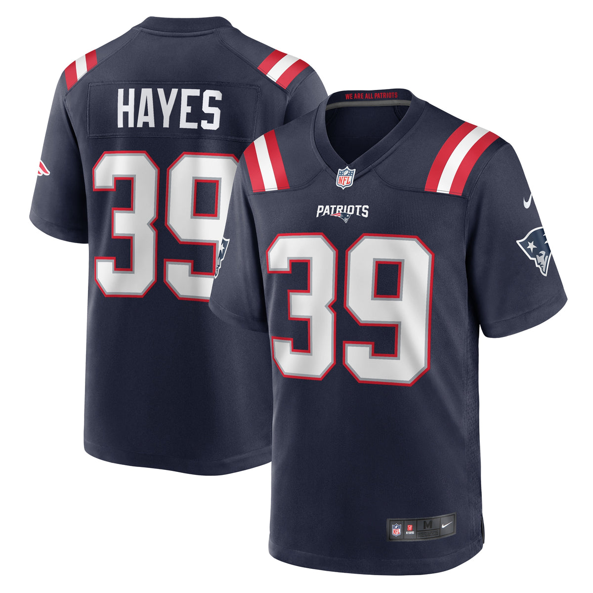 Tae Hayes New England Patriots Nike Home Game Player Jersey   Navy
