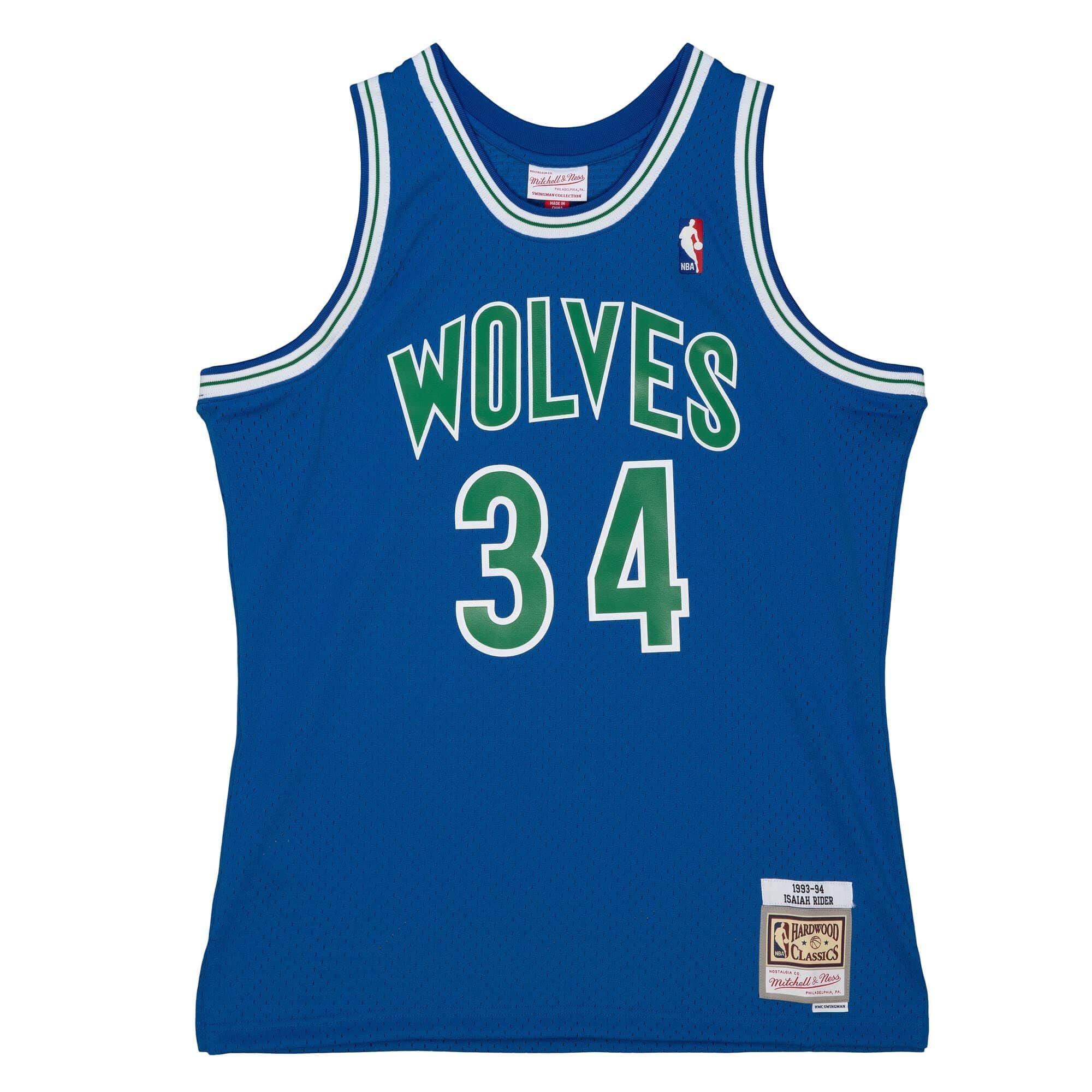 Dark Swingman Isaiah Rider Jr Minnesota Timberwolves 1993-94 Jersey