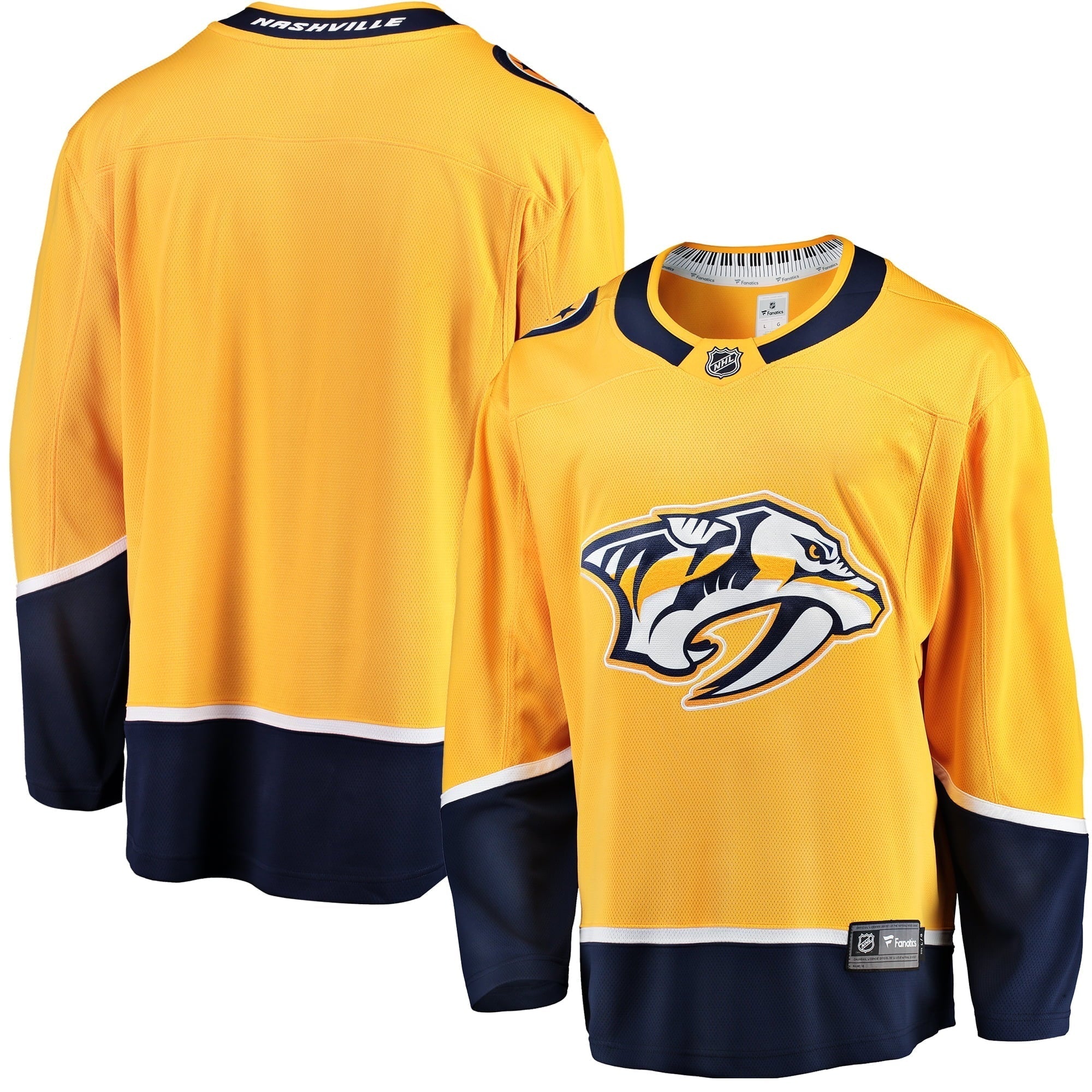 Men's Fanatics Branded Gold Nashville Predators Breakaway Home Jersey