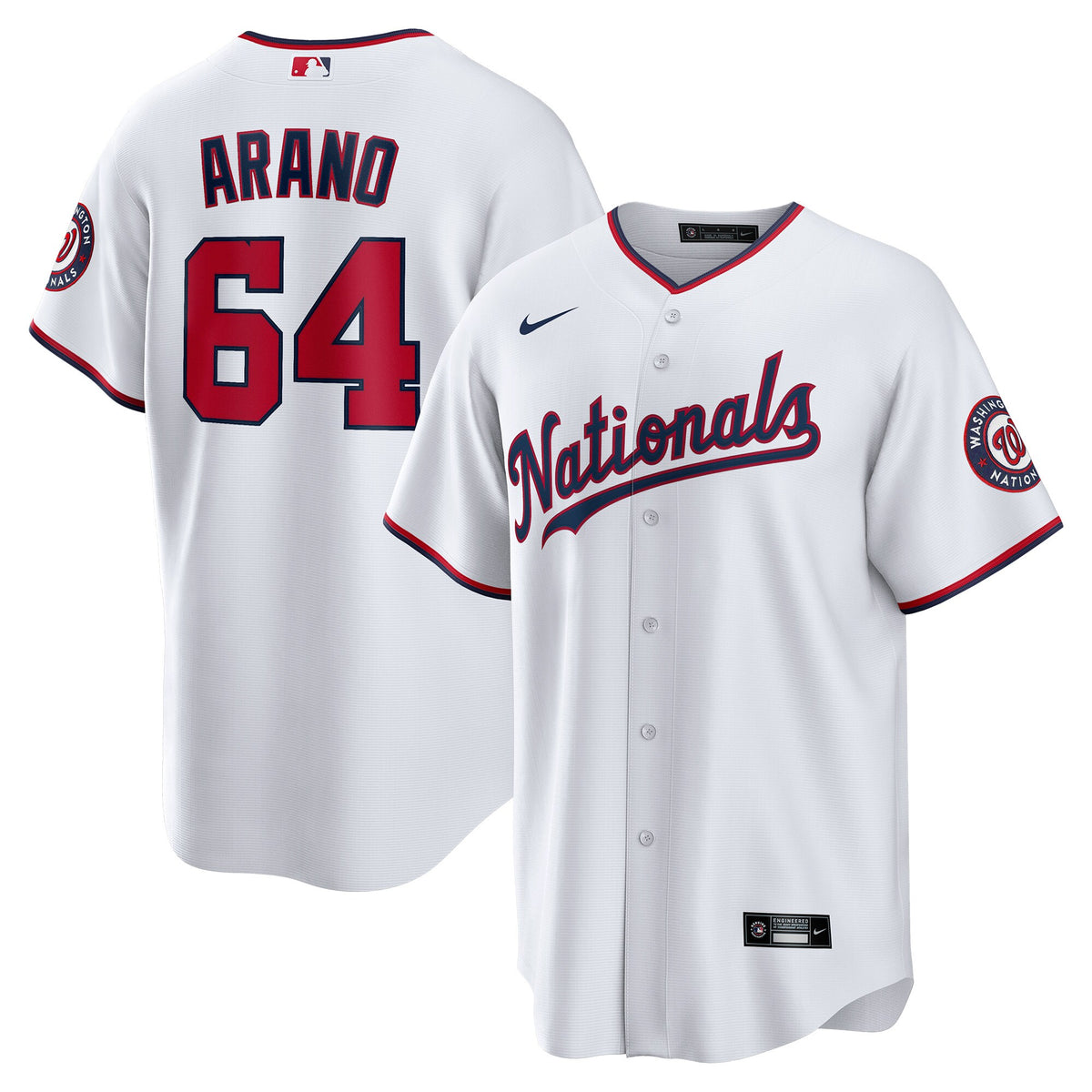 Victor Arano Washington Nationals Nike Home Replica Player Jersey - White