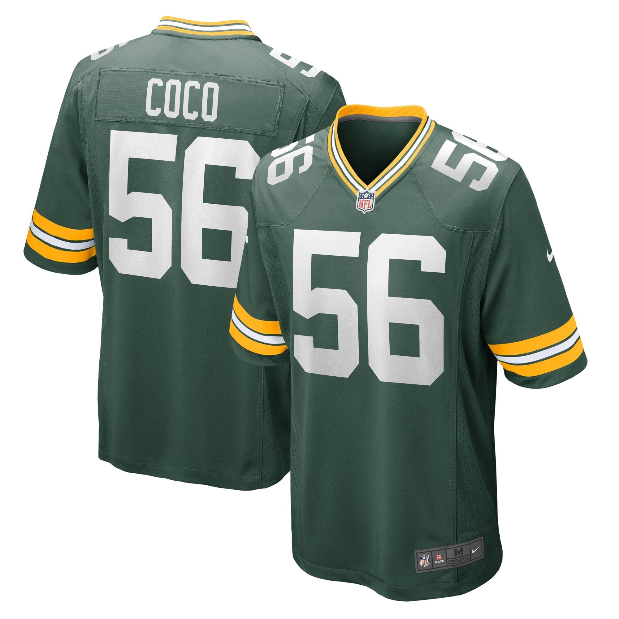 Men s Nike Jack Coco Green Green Bay Packers Game Player Jersey