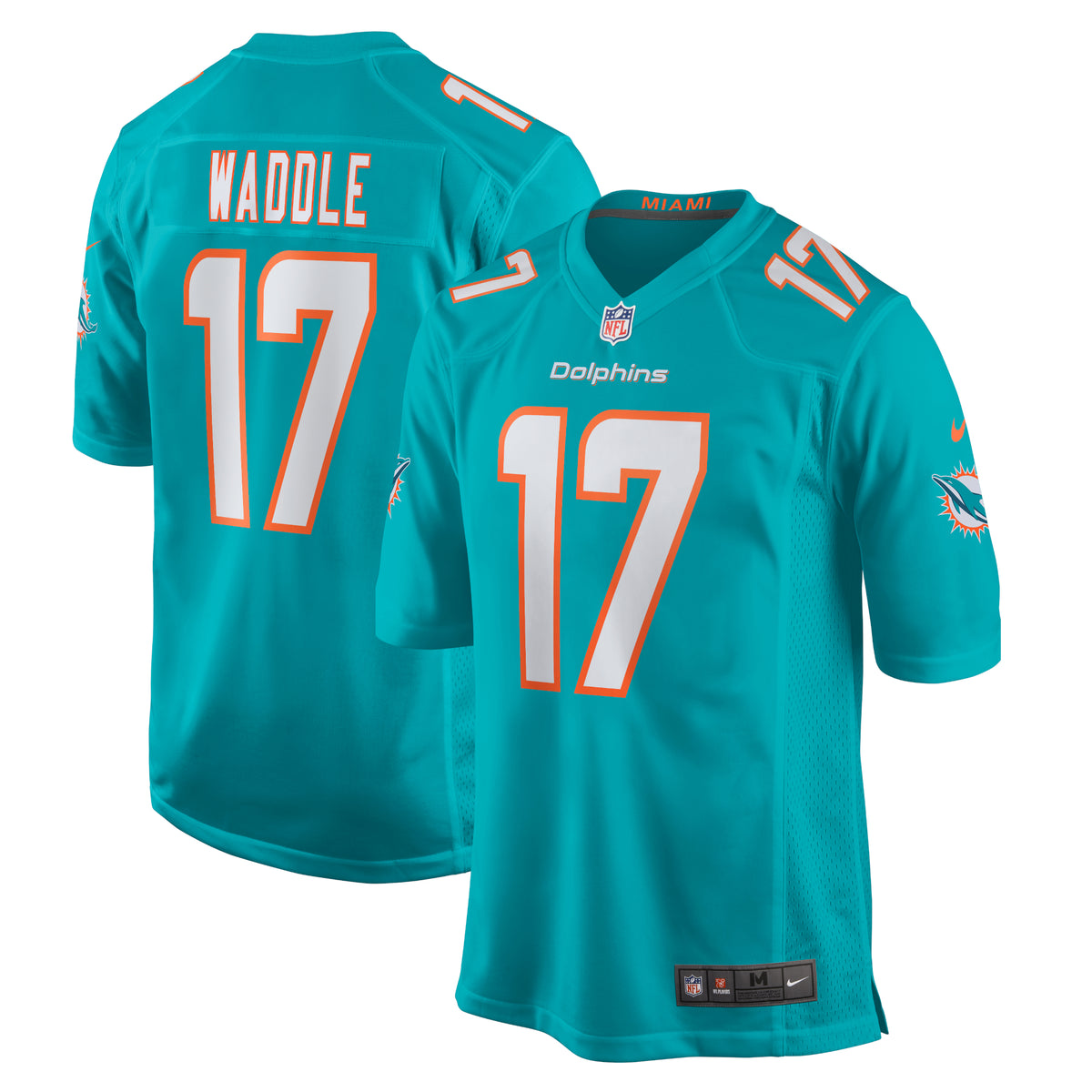 Jaylen Waddle Miami Dolphins Nike Youth Game Jersey   Aqua