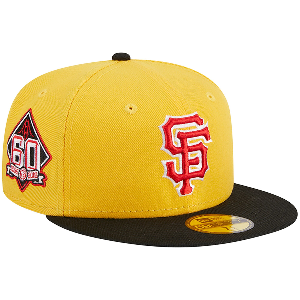 San Francisco Giants New Era Grilled 59FIFTY Fitted Hat - Yellow/Black