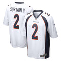 Men s Nike Patrick Surtain II White Denver Broncos  Game Jersey