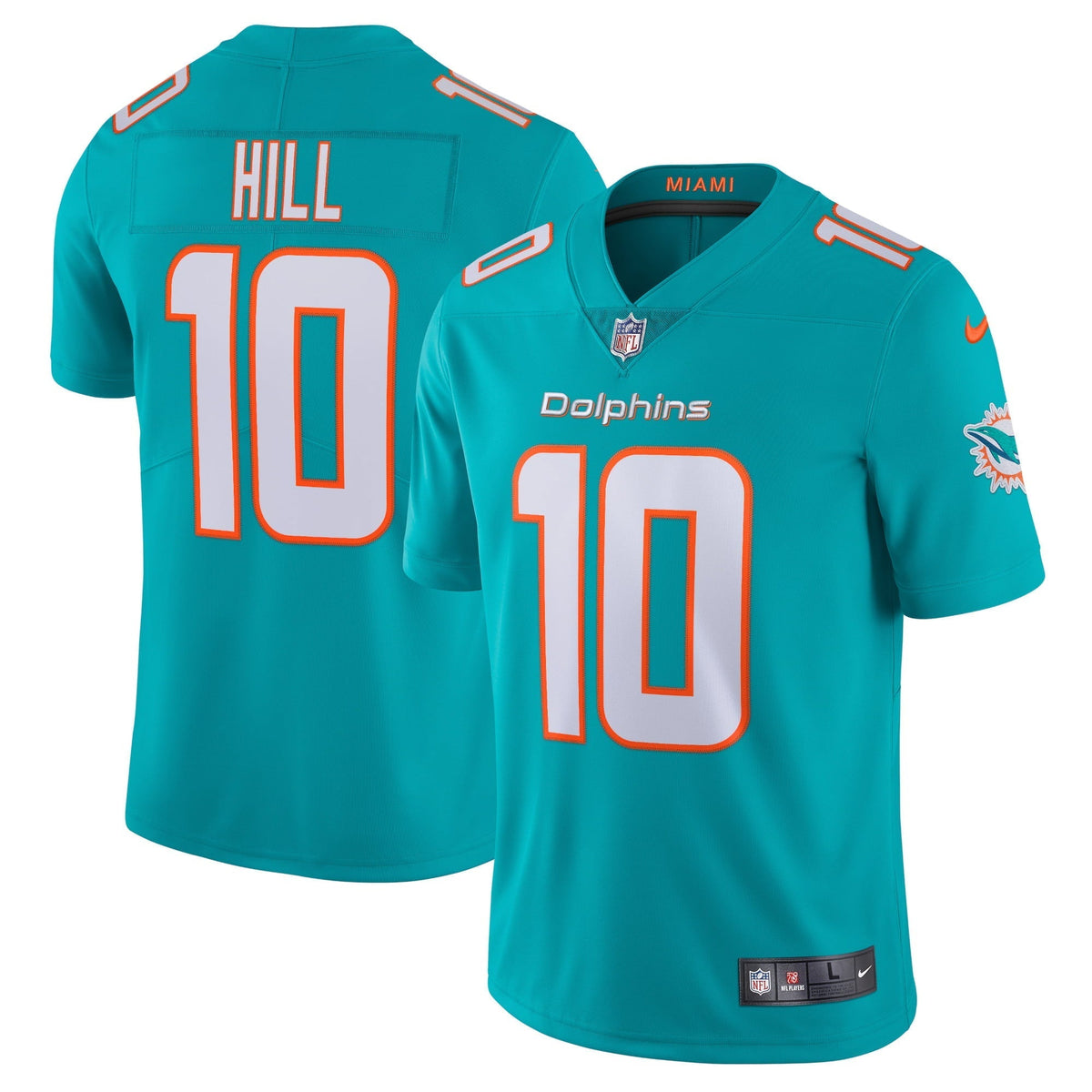 Men s Nike Tyreek Hill Aqua Miami Dolphins Team Vapor Limited Jersey