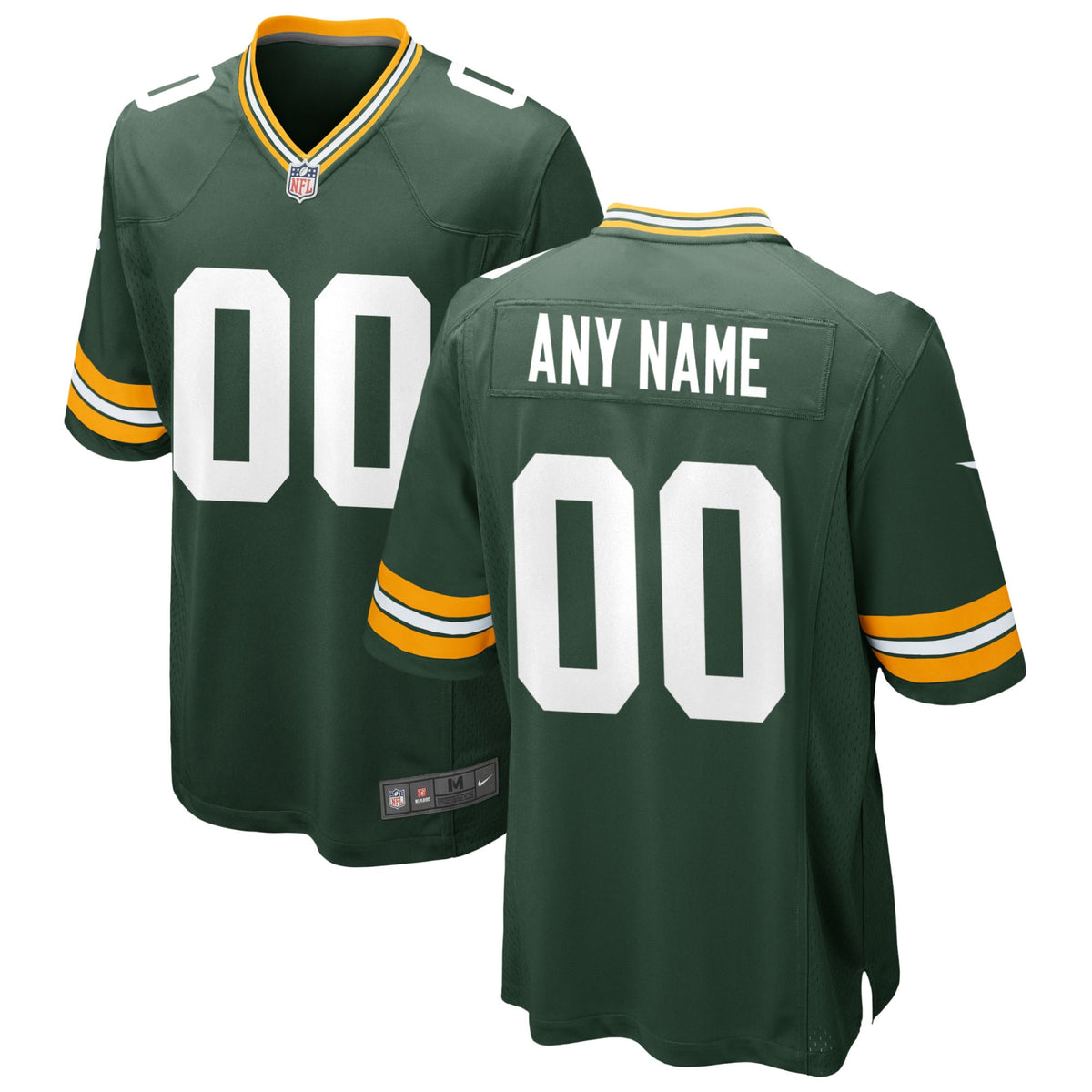 Green Bay Packers Nike Custom Game Jersey   Green