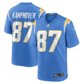 Men s Nike Hunter Kampmoyer Powder Blue Los Angeles Chargers Game Player Jersey