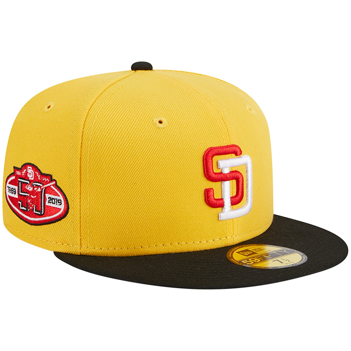 San Diego Padres New Era Grilled 59FIFTY Fitted Hat - Yellow/Black