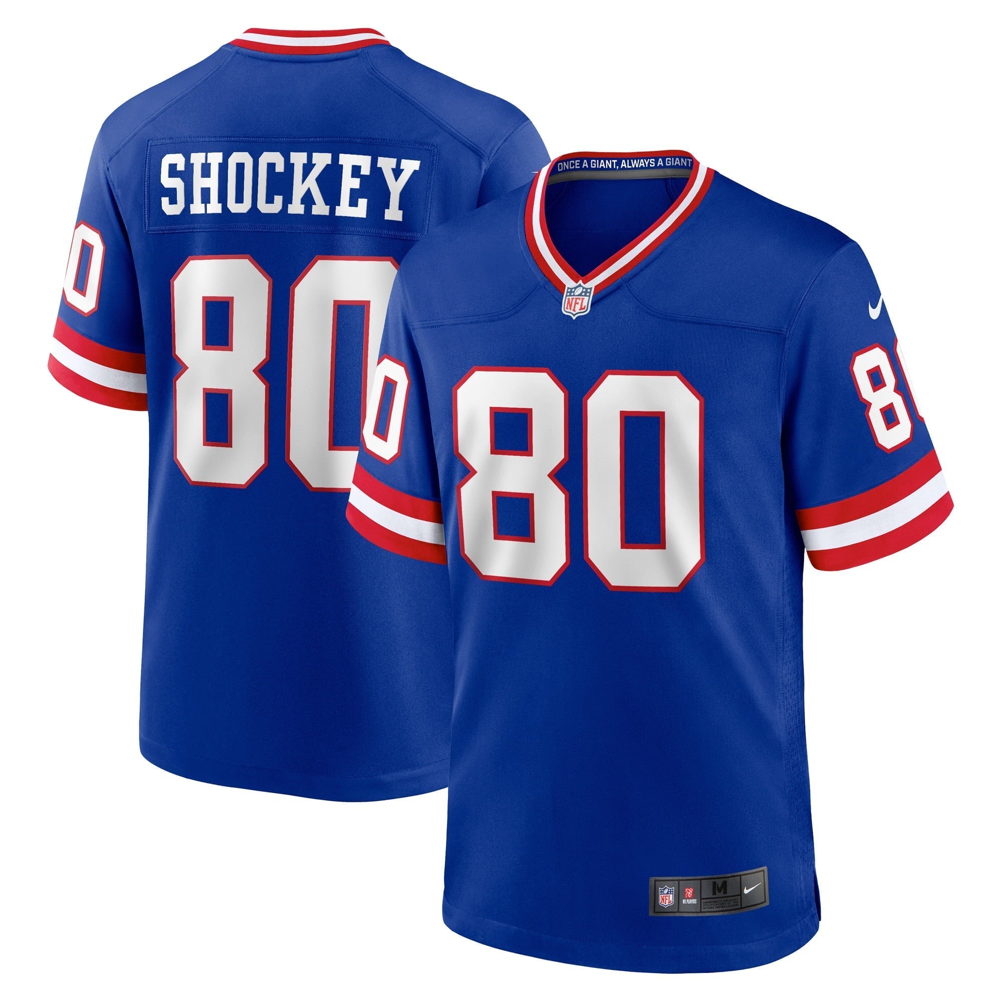Men s Nike Jeremy Shockey Royal New York Giants Classic Retired Player Game Jersey