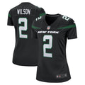 Women s Nike Zach Wilson Stealth Black New York Jets Game Jersey