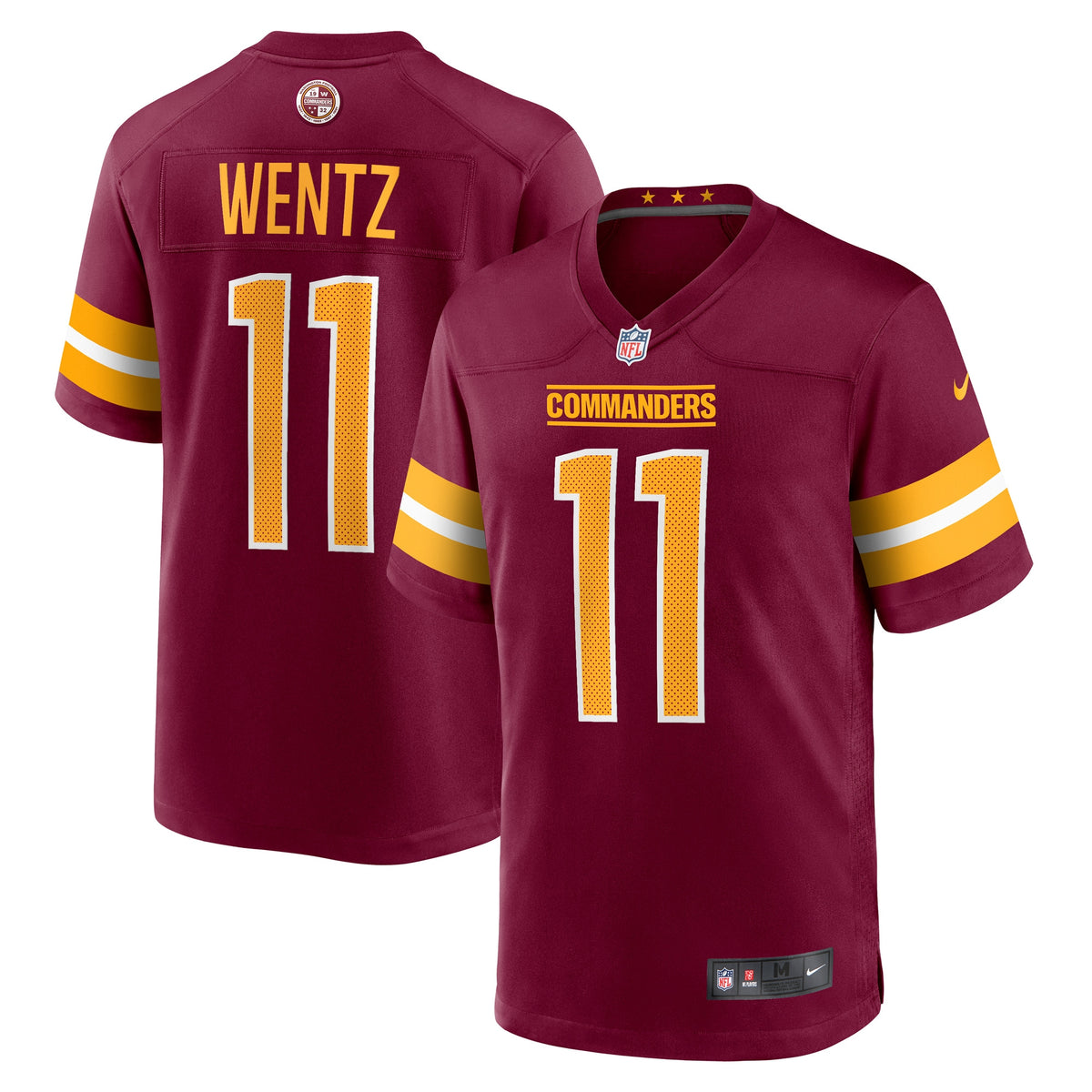 Carson Wentz Washington Commanders Nike Game Jersey   Burgundy