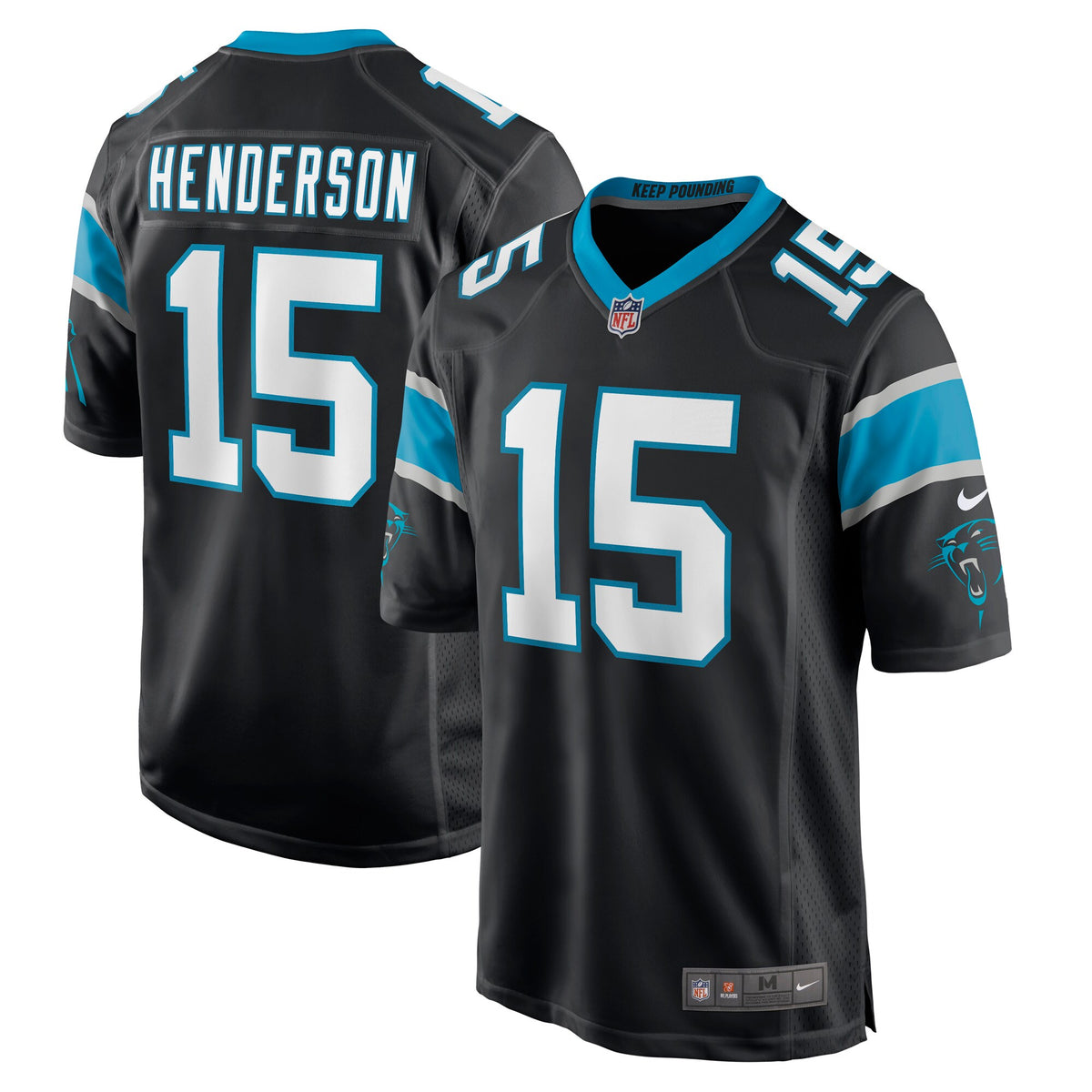 C.J. Henderson Carolina Panthers Nike Game Jersey   Black