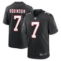 Men s Nike Bijan Robinson Black Atlanta Falcons 2023 NFL Draft First Round Pick Throwback Game Jersey