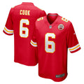 Men s Nike Bryan Cook Red Kansas City Chiefs Game Player Jersey