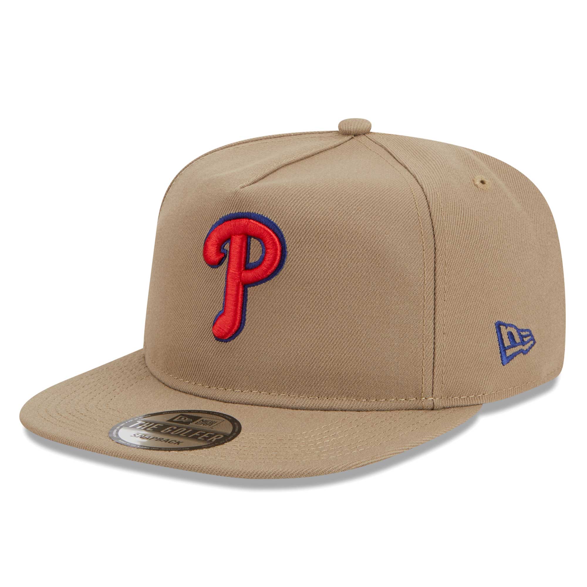 Philadelphia Phillies New Era Golfer Adjustable Hat - Khaki