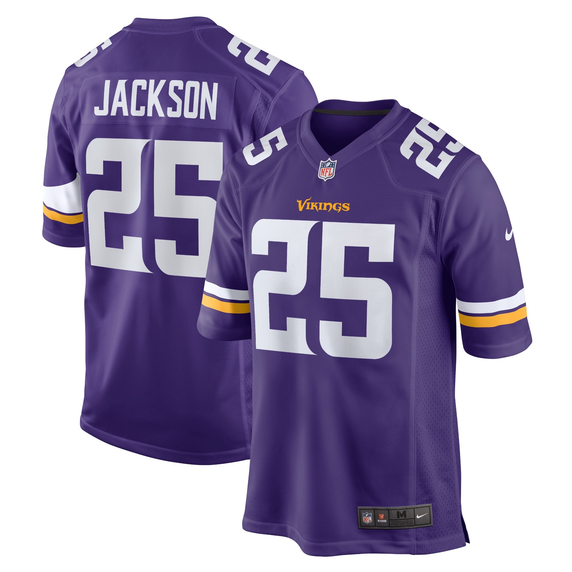 Theo Jackson Minnesota Vikings Nike Home Game Player Jersey   Purple