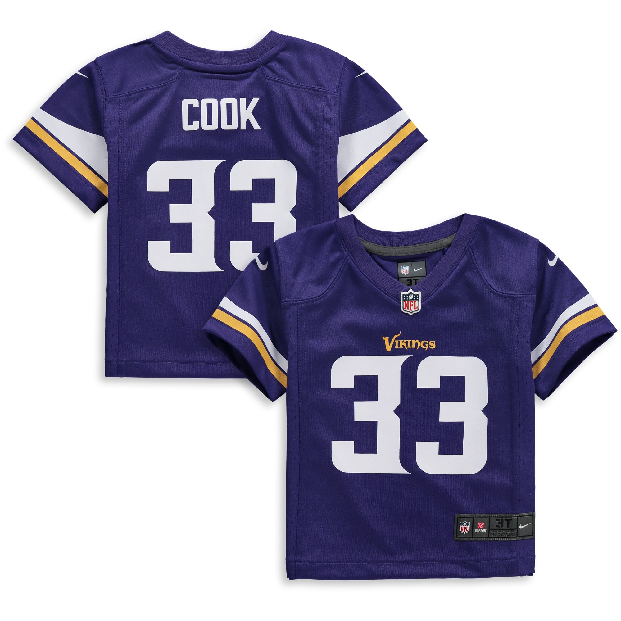 Dalvin Cook Minnesota Vikings Nike Toddler Player Game Jersey   Purple
