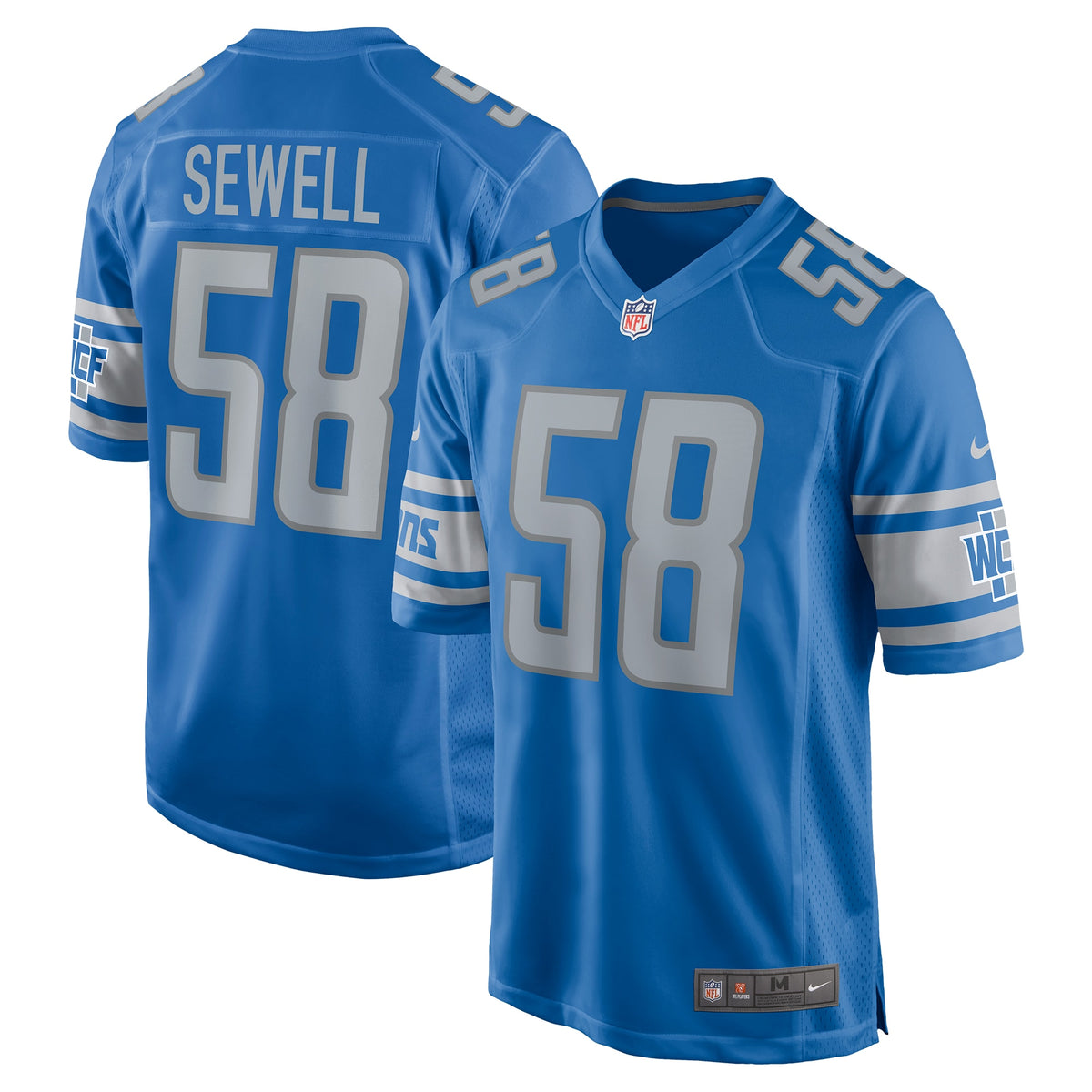 Penei Sewell Detroit Lions Nike Game Jersey   Blue