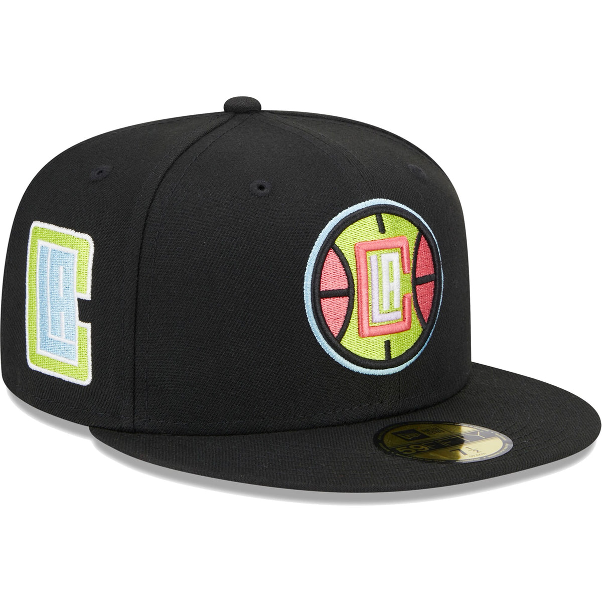 LA Clippers New Era Color Pack 59FIFTY Fitted Hat - Black