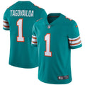 Men s Nike Tua Tagovailoa Aqua Miami Dolphins Alternate Vapor Limited Jersey