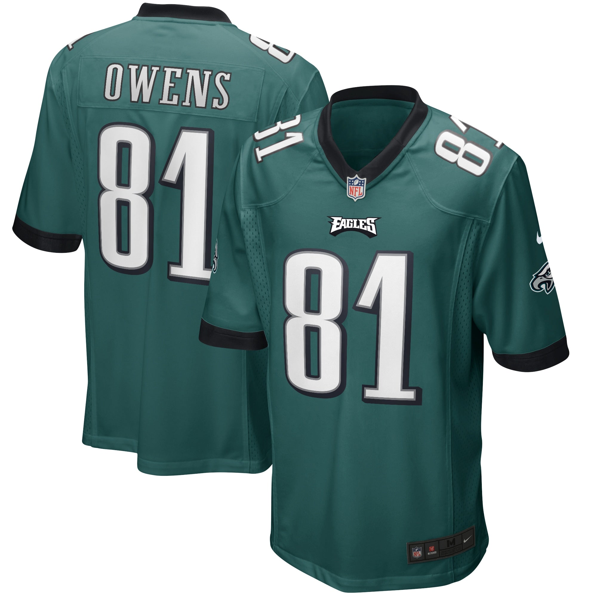 Terrell Owens Philadelphia Eagles Nike Game Retired Player Jersey   Midnight Green