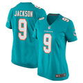 Women s Nike Calvin Jackson Aqua Miami Dolphins Home Game Player Jersey