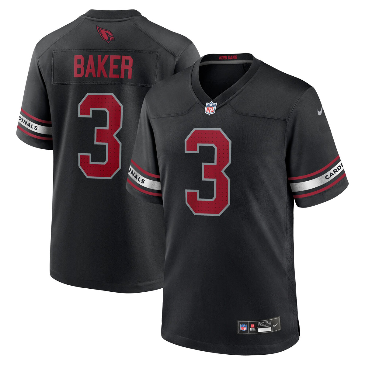 Budda Baker Arizona Cardinals Nike Game Jersey   Black