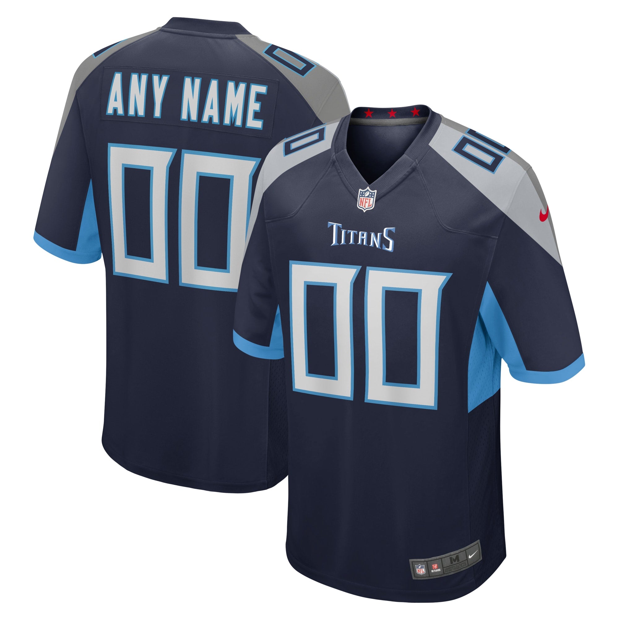 Tennessee Titans Nike Custom Jersey   Navy