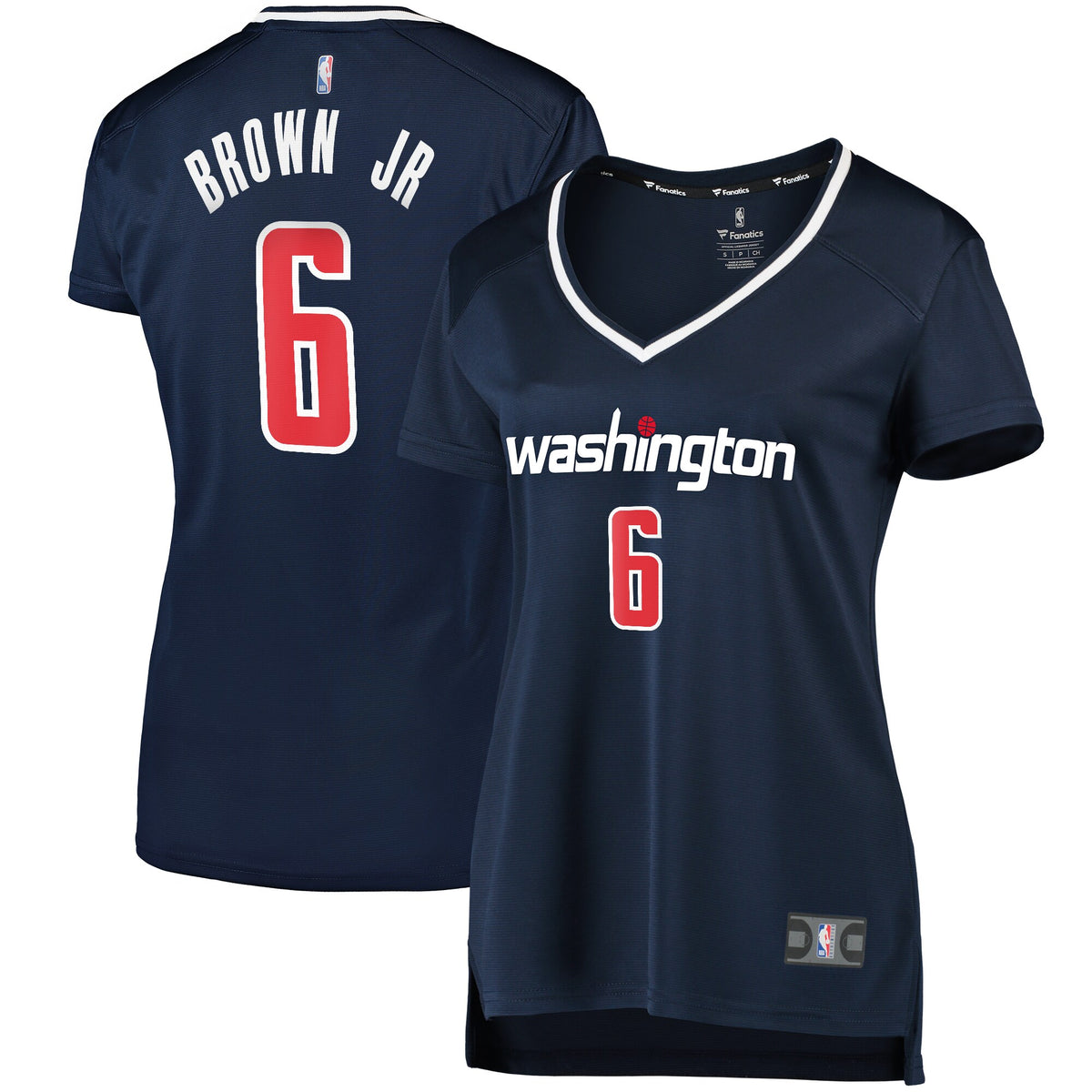 Troy Brown Jr. Washington Wizards Fanatics Branded Women's Fast Break Player Jersey - Statement Edition - Navy