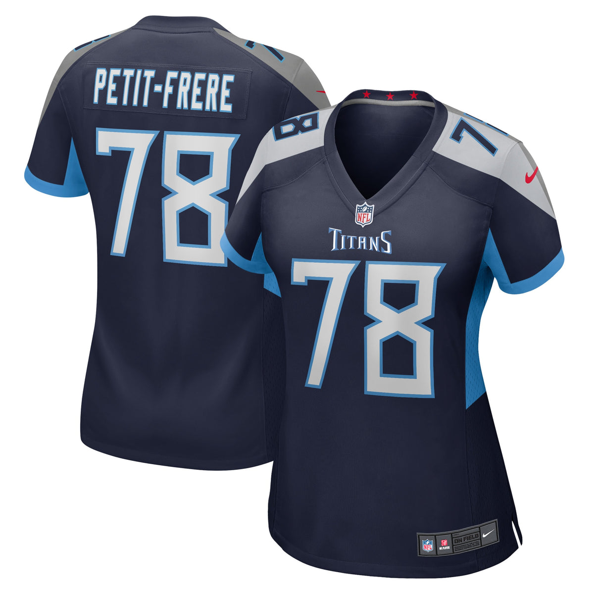 Nicholas Petit-Frere Tennessee Titans Nike Women s Game Player Jersey   Navy
