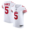Trey Lance San Francisco 49ers Nike Vapor Elite Jersey   White