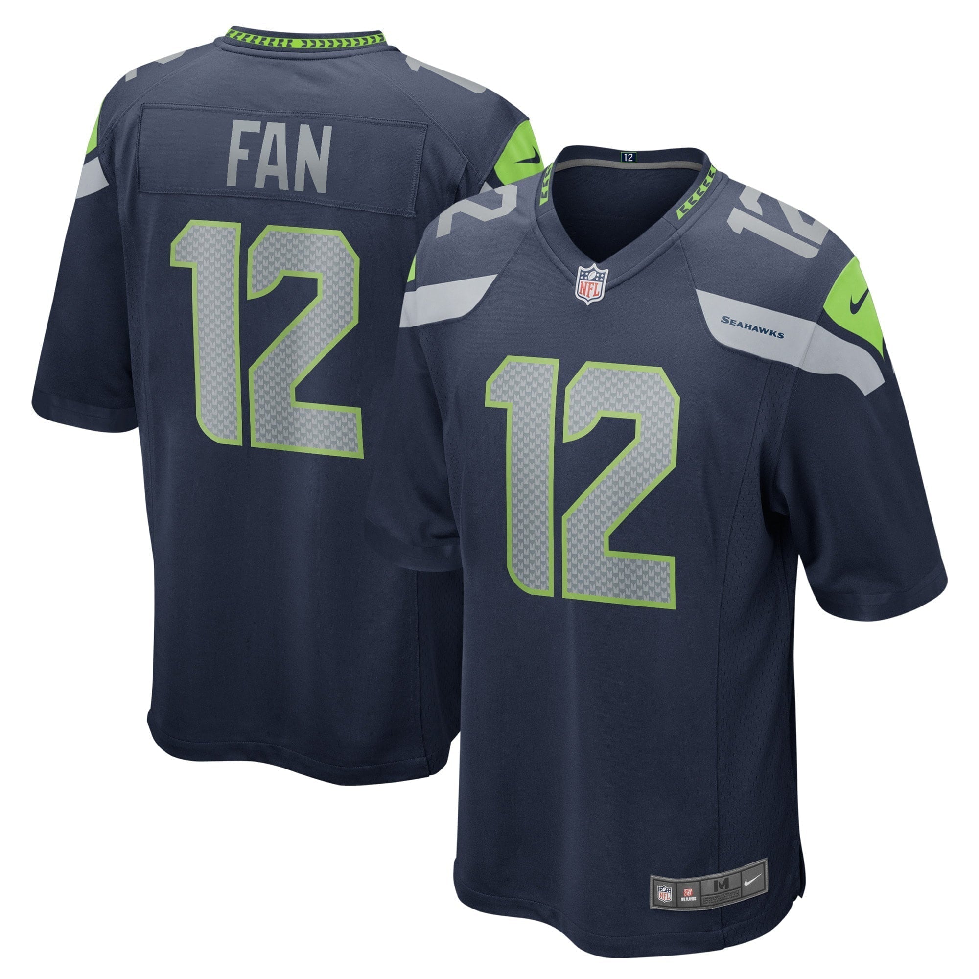 Men s Nike 12s College Navy Seattle Seahawks Game Jersey