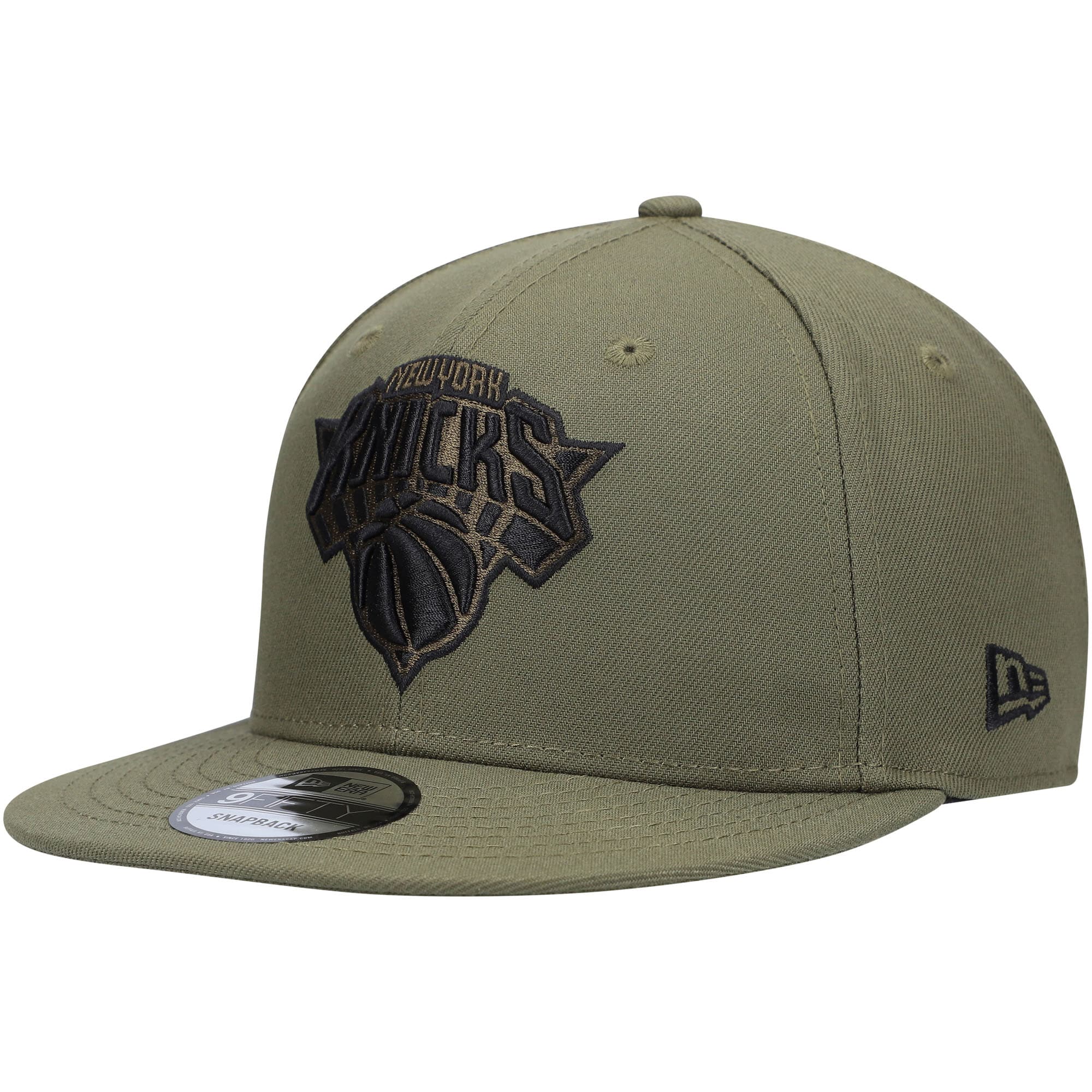 New York Knicks New Era 9FIFTY Snapback Hat - Olive