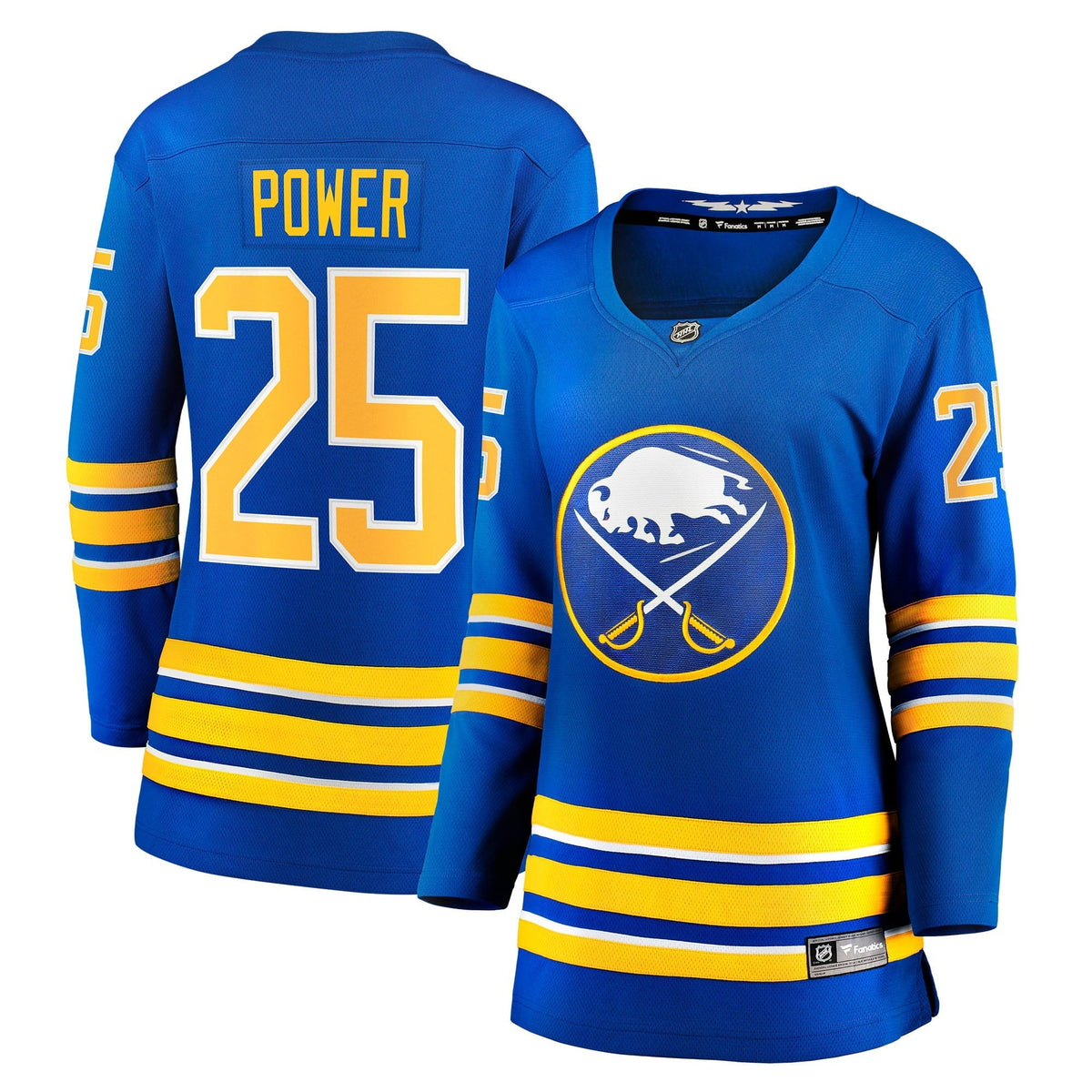 Women's Fanatics Branded Owen Power Royal Buffalo Sabres Home Breakaway Player Jersey