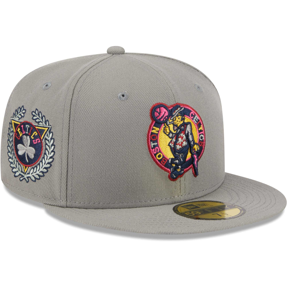 Boston Celtics New Era Color Pack 59FIFTY Fitted Hat - Gray