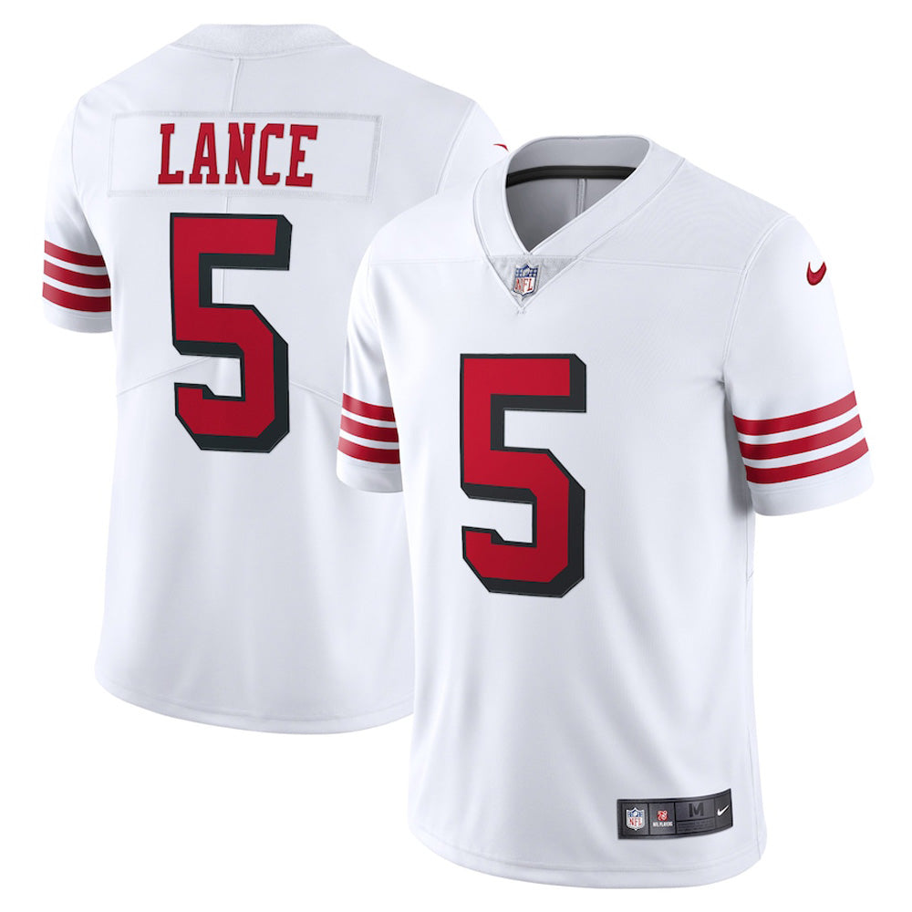 Youth San Francisco 49ers Trey Lance Vapor Jersey   White