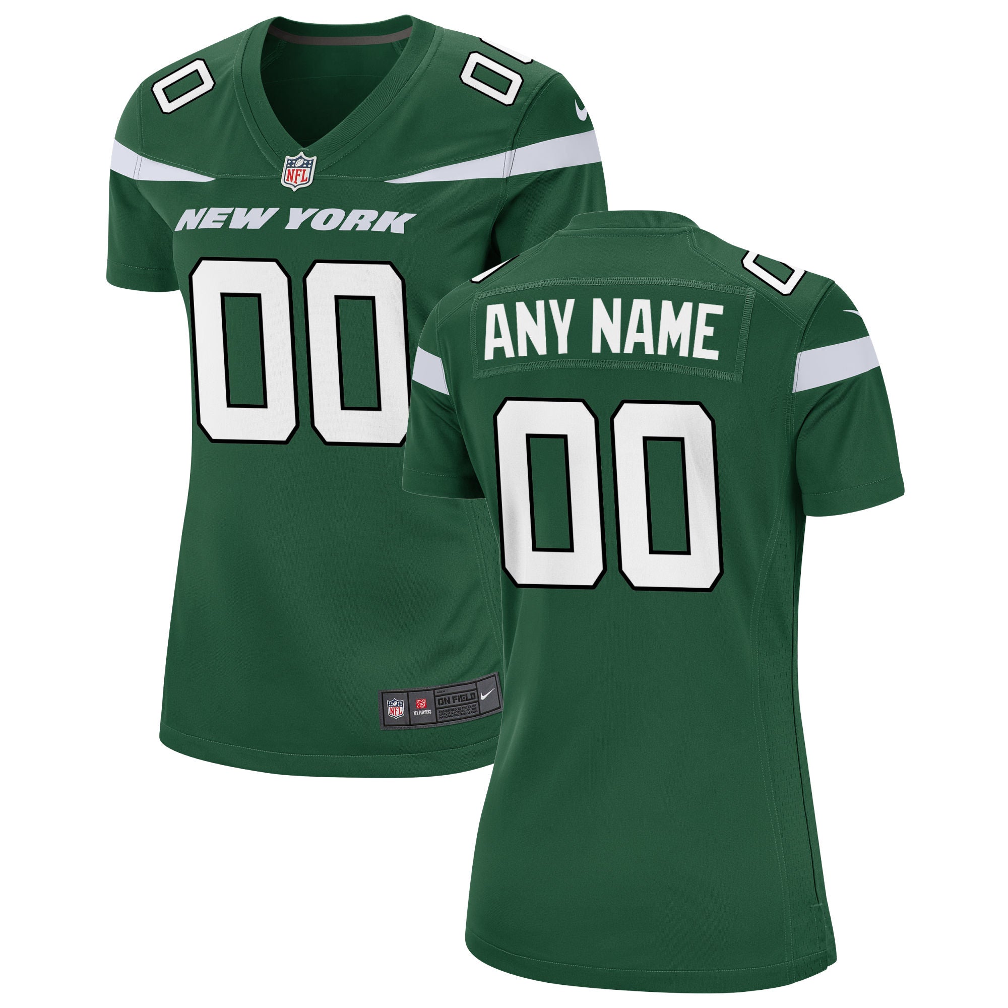 New York Jets Nike Women s Custom Game Jersey   Gotham Green
