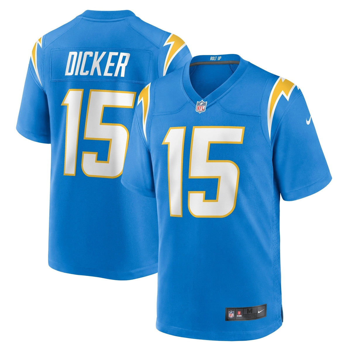 Men s Nike Cameron Dicker Powder Blue Los Angeles Chargers Game Player Jersey