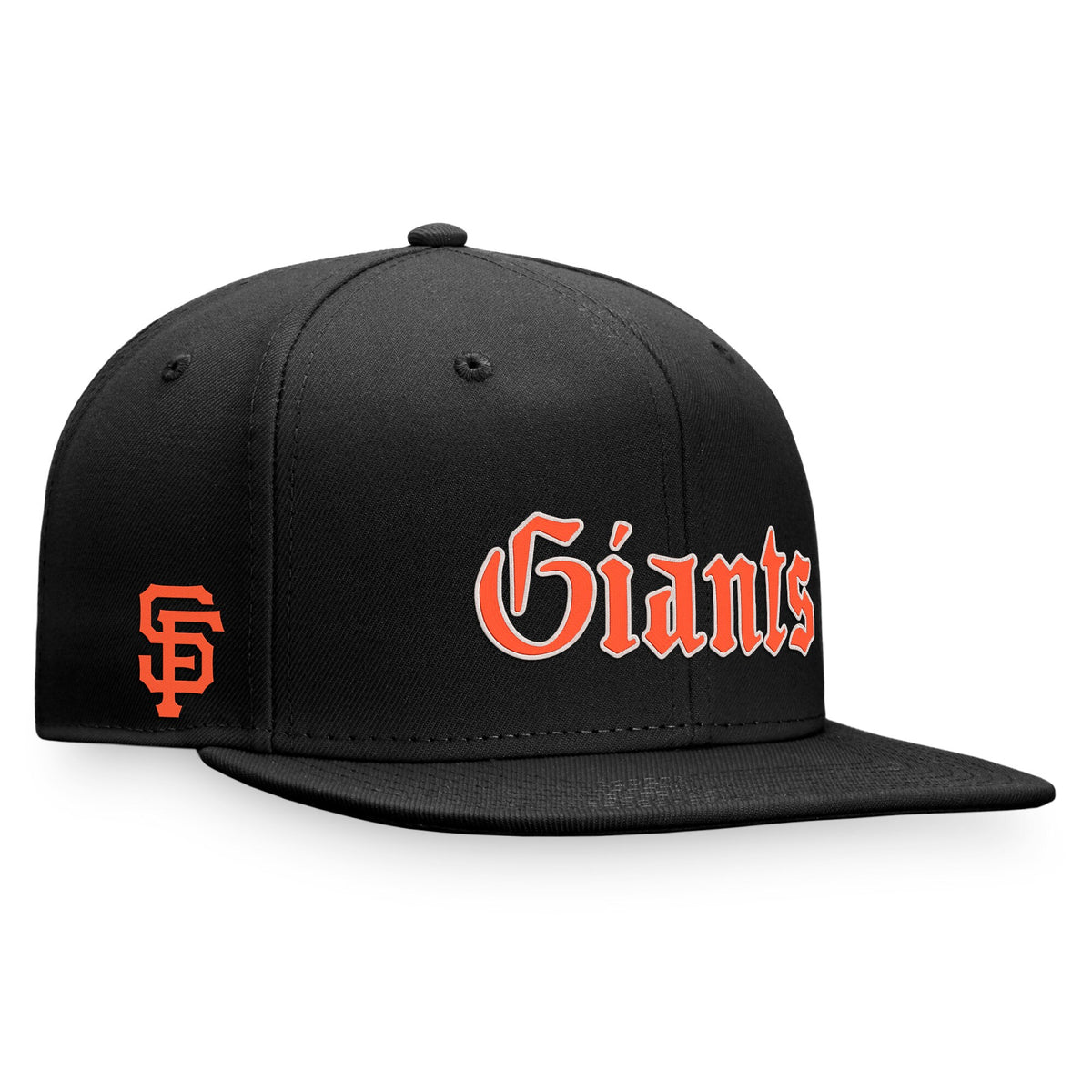 San Francisco Giants Fanatics Branded Gothic Script Fitted Hat - Black
