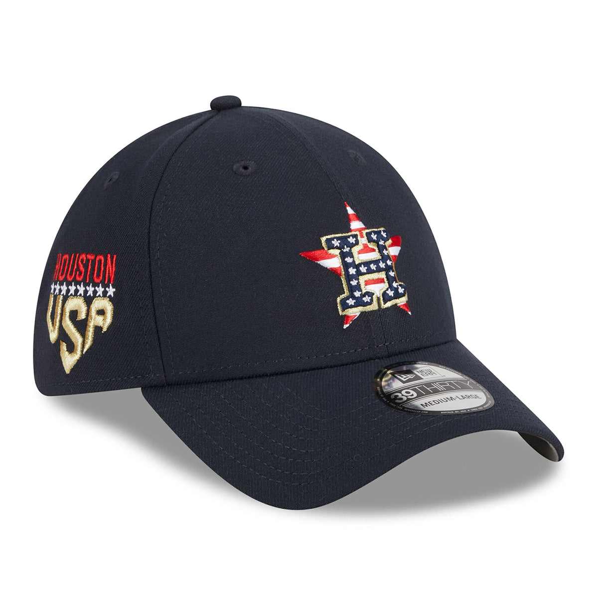 Houston Astros New Era 2023 Fourth of July 39THIRTY Flex Fit Hat - Navy