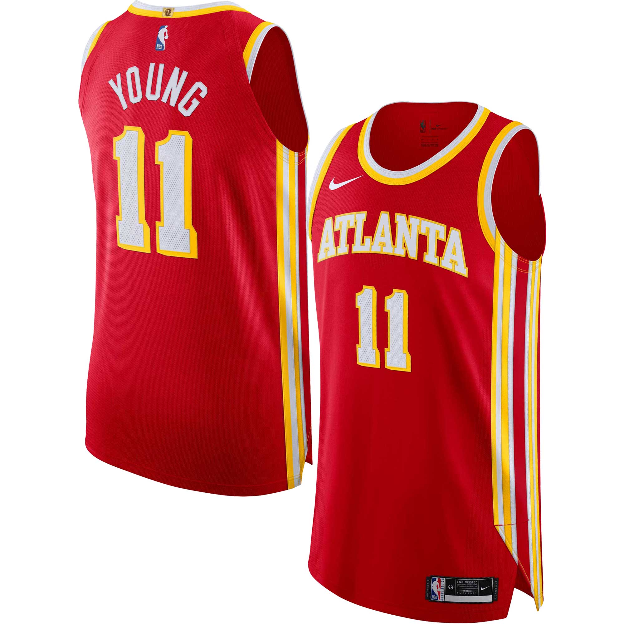 Trae Young Atlanta Hawks, NBA Jerseys Nike Authentic Player Jersey Red - Icon Edition